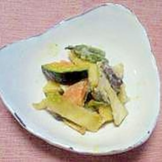 色々揚げ野菜の煮びたし